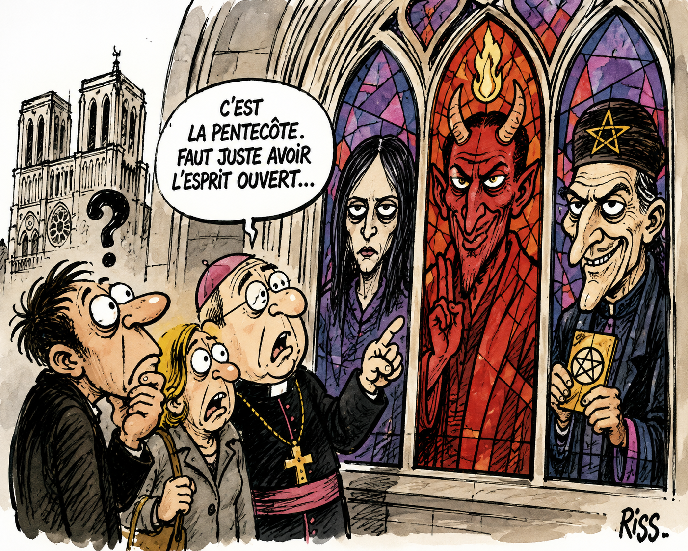 Notre-Dame : satanisme, vitraux et intox… qui joue avec qui ?